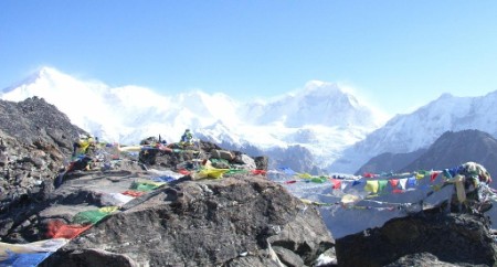 Gipfel Gokyo Ri mit Blick zum Mt. Everest, Nepal